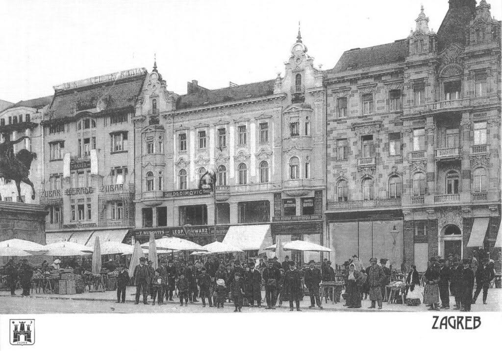 Trg bana Jelačića 1900-ih godina